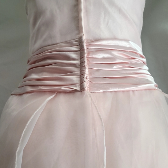 David's Bridal Strapless Dress in Blush - Picture 6 of 6